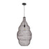 GloboStar® KENTUCKY 01896 Vintage Κρεμαστό Φωτιστικό Οροφής Μονόφωτο 1 x E27 AC220-240V IP20 - Φ40 x Υ70cm - Σκούρο Καφέ Μεταλλικό Πλέγμα - 5 Χρόνια Εγγύηση - ledmania.gr