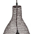 GloboStar® KENTUCKY 01896 Vintage Κρεμαστό Φωτιστικό Οροφής Μονόφωτο 1 x E27 AC220-240V IP20 - Φ40 x Υ70cm - Σκούρο Καφέ Μεταλλικό Πλέγμα - 5 Χρόνια Εγγύηση - ledmania.gr