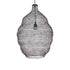 GloboStar® KENTUCKY 01899 Vintage Κρεμαστό Φωτιστικό Οροφής Μονόφωτο 1 x E27 AC220-240V IP20 - Φ40 x Υ60cm - Σκούρο Καφέ Μεταλλικό Πλέγμα - ledmania.gr