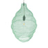 GloboStar® KENTUCKY 01900 Vintage Κρεμαστό Φωτιστικό Οροφής Μονόφωτο 1 x E27 AC220-240V IP20 - Φ40 x Υ60cm - Τιρκουάζ Μεταλλικό Πλέγμα - ledmania.gr