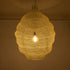 GloboStar® KENTUCKY 01901 Vintage Κρεμαστό Φωτιστικό Οροφής Μονόφωτο 1 x E27 AC220-240V IP20 - Φ80 x Υ110cm - Μπεζ Εκρού Μεταλλικό Πλέγμα - ledmania.gr