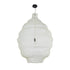 GloboStar® KENTUCKY 01901 Vintage Κρεμαστό Φωτιστικό Οροφής Μονόφωτο 1 x E27 AC220-240V IP20 - Φ80 x Υ110cm - Μπεζ Εκρού Μεταλλικό Πλέγμα - ledmania.gr