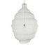 GloboStar® KENTUCKY 01901 Vintage Κρεμαστό Φωτιστικό Οροφής Μονόφωτο 1 x E27 AC220-240V IP20 - Φ80 x Υ110cm - Μπεζ Εκρού Μεταλλικό Πλέγμα - ledmania.gr