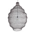 GloboStar® KENTUCKY 01902 Vintage Κρεμαστό Φωτιστικό Οροφής Μονόφωτο 1 x E27 AC220-240V IP20 - Φ80 x Υ110cm - Σκούρο Καφέ Μεταλλικό Πλέγμα - ledmania.gr