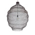 GloboStar® KENTUCKY 01902 Vintage Κρεμαστό Φωτιστικό Οροφής Μονόφωτο 1 x E27 AC220-240V IP20 - Φ80 x Υ110cm - Σκούρο Καφέ Μεταλλικό Πλέγμα - ledmania.gr