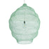 GloboStar® KENTUCKY 01903 Vintage Κρεμαστό Φωτιστικό Οροφής Μονόφωτο 1 x E27 AC220-240V IP20 - Φ80 x Υ110cm - Τιρκουάζ Μεταλλικό Πλέγμα - ledmania.gr