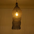 GloboStar® KENTUCKY 01905 Vintage Κρεμαστό Φωτιστικό Οροφής Μονόφωτο 1 x E27 AC220-240V IP20 - Φ30 x Υ80cm - Σκούρο Καφέ Μεταλλικό Πλέγμα - ledmania.gr