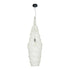 GloboStar® KENTUCKY 01907 Vintage Κρεμαστό Φωτιστικό Οροφής Μονόφωτο 1 x E27 AC220-240V IP20 - Φ30 x Υ105cm - Μπεζ Εκρού Μεταλλικό Πλέγμα - ledmania.gr