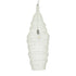 GloboStar® KENTUCKY 01907 Vintage Κρεμαστό Φωτιστικό Οροφής Μονόφωτο 1 x E27 AC220-240V IP20 - Φ30 x Υ105cm - Μπεζ Εκρού Μεταλλικό Πλέγμα - ledmania.gr