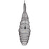 GloboStar® KENTUCKY 01908 Vintage Κρεμαστό Φωτιστικό Οροφής Μονόφωτο 1 x E27 AC220-240V IP20 - Φ30 x Υ105cm - Σκούρο Καφέ Μεταλλικό Πλέγμα - ledmania.gr