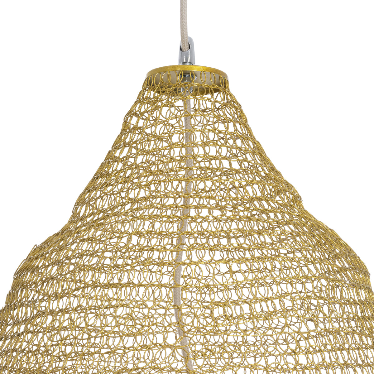 GloboStar® KENTUCKY 01911 Vintage Κρεμαστό Φωτιστικό Οροφής Μονόφωτο 1 x E27 AC220-240V IP20 - Φ60 x Υ80cm - Μπεζ Μεταλλικό με Μπαμπού Πλέγμα - 5 Χρόνια Εγγύηση - ledmania.gr