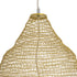 GloboStar® KENTUCKY 01911 Vintage Κρεμαστό Φωτιστικό Οροφής Μονόφωτο 1 x E27 AC220-240V IP20 - Φ60 x Υ80cm - Μπεζ Μεταλλικό με Μπαμπού Πλέγμα - 5 Χρόνια Εγγύηση - ledmania.gr