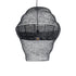 GloboStar® KENTUCKY 01912 Vintage Κρεμαστό Φωτιστικό Οροφής Μονόφωτο 1 x E27 AC220-240V IP20 - Φ60 x Υ70cm - Μαύρο Μεταλλικό με Μπαμπού Πλέγμα - 5 Χρόνια Εγγύηση - ledmania.gr