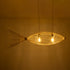 GloboStar® FISH 01927 Μοντέρνο Κρεμαστό Φωτιστικό Οροφής  2 x E27 AC 220-240V IP20 - Μ130 x Π42 x Υ42cm - Μπεζ Ξύλινο Πλέγμα - ledmania.gr