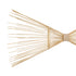 GloboStar® FISH 01927 Μοντέρνο Κρεμαστό Φωτιστικό Οροφής  2 x E27 AC 220-240V IP20 - Μ130 x Π42 x Υ42cm - Μπεζ Ξύλινο Πλέγμα - ledmania.gr