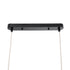 GloboStar® FISH 01927 Μοντέρνο Κρεμαστό Φωτιστικό Οροφής  2 x E27 AC 220-240V IP20 - Μ130 x Π42 x Υ42cm - Μπεζ Ξύλινο Πλέγμα - ledmania.gr