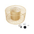 GloboStar® HIBISCUS 01936 Boho Κρεμαστό Φωτιστικό Οροφής Μονόφωτο 1 x E27 AC220-240V IP20 - Φ80 x Υ38cm - Μπεζ Ξύλινο Πλέγμα - 5 Years Warranty - ledmania.gr