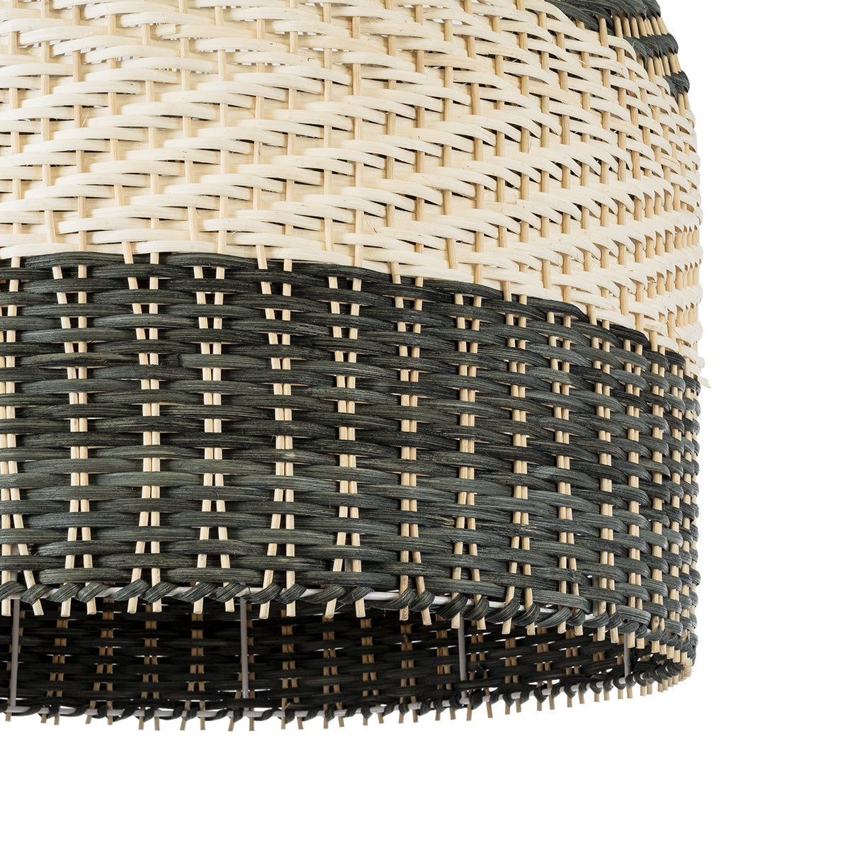 GloboStar® BARBADOS 01945 Boho Κρεμαστό Φωτιστικό Καμπάνα Μονόφωτο 1 x E27 IP20 Μπεζ & Χακί Ξύλο - Μ60 x Π60 x Υ60cm - ledmania.gr