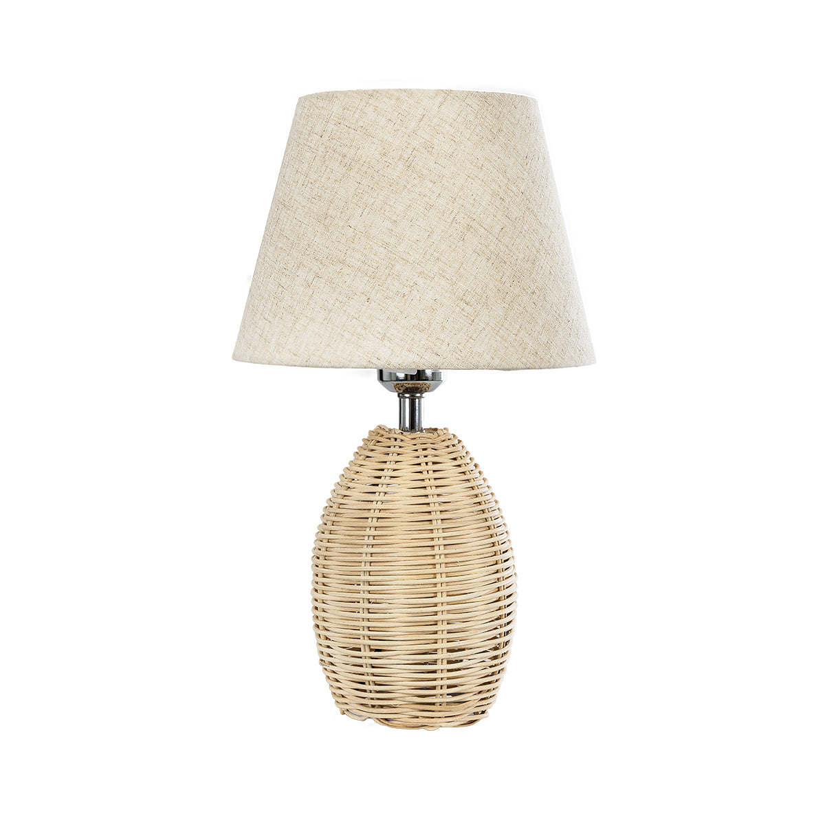 GLOBOSTAR® HASUMI 01956 Boho Επιτραπέζιο Φωτιστικό Πορτατίφ με Ντουί 1 x E27 AC 220-240V IP20 - Μπεζ - Μ23 x Π23 x Υ40cm - ledmania.gr
