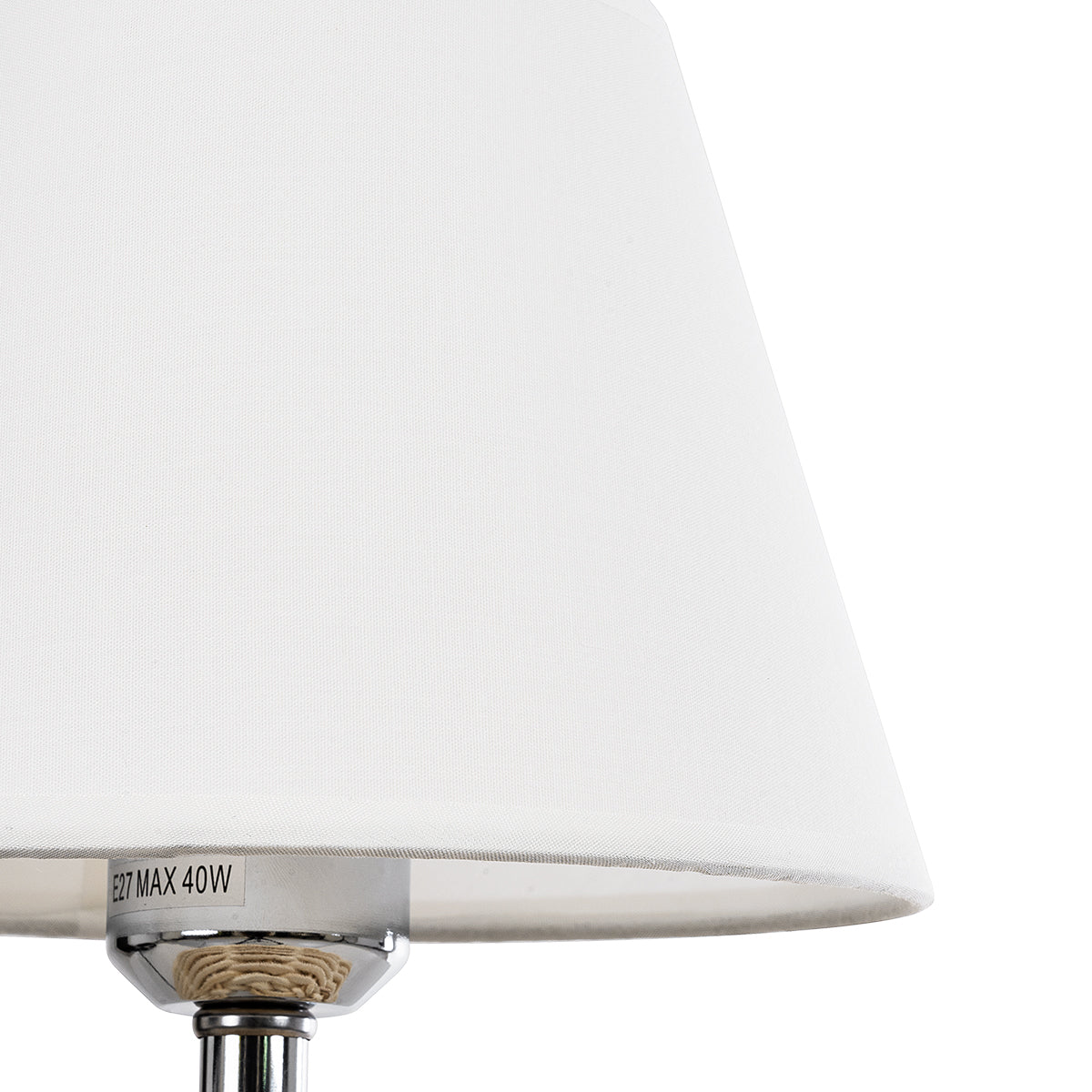 GLOBOSTAR® HASUMI 01957 Boho Επιτραπέζιο Φωτιστικό Πορτατίφ με Ντουί 1 x E27 AC 220-240V IP20 - Μπεζ & Λευκό - Μ19 x Π19 x Υ30cm - ledmania.gr