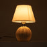 GLOBOSTAR® HASUMI 01957 Boho Επιτραπέζιο Φωτιστικό Πορτατίφ με Ντουί 1 x E27 AC 220-240V IP20 - Μπεζ & Λευκό - Μ19 x Π19 x Υ30cm - ledmania.gr
