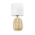 GLOBOSTAR® HASUMI 01958 Boho Επιτραπέζιο Φωτιστικό Πορτατίφ με Ντουί 1 x E27 AC 220-240V IP20 - Μπεζ & Λευκό - Μ18 x Π18 x Υ36cm - ledmania.gr