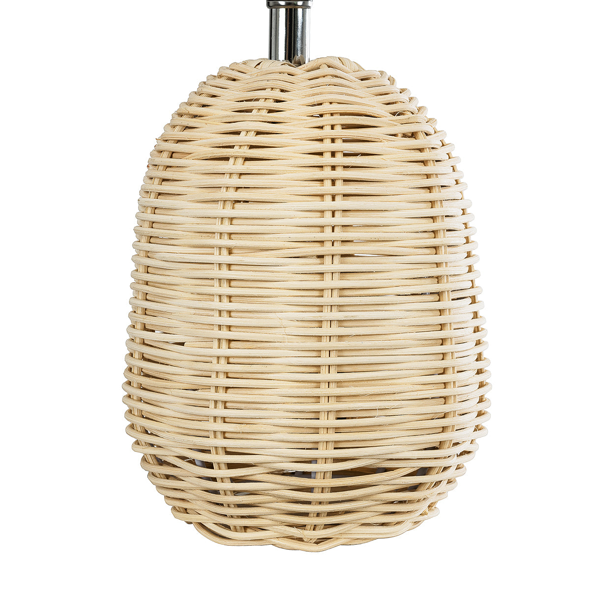 GLOBOSTAR® HASUMI 01958 Boho Επιτραπέζιο Φωτιστικό Πορτατίφ με Ντουί 1 x E27 AC 220-240V IP20 - Μπεζ & Λευκό - Μ18 x Π18 x Υ36cm - ledmania.gr