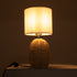 GLOBOSTAR® HASUMI 01958 Boho Επιτραπέζιο Φωτιστικό Πορτατίφ με Ντουί 1 x E27 AC 220-240V IP20 - Μπεζ & Λευκό - Μ18 x Π18 x Υ36cm - ledmania.gr