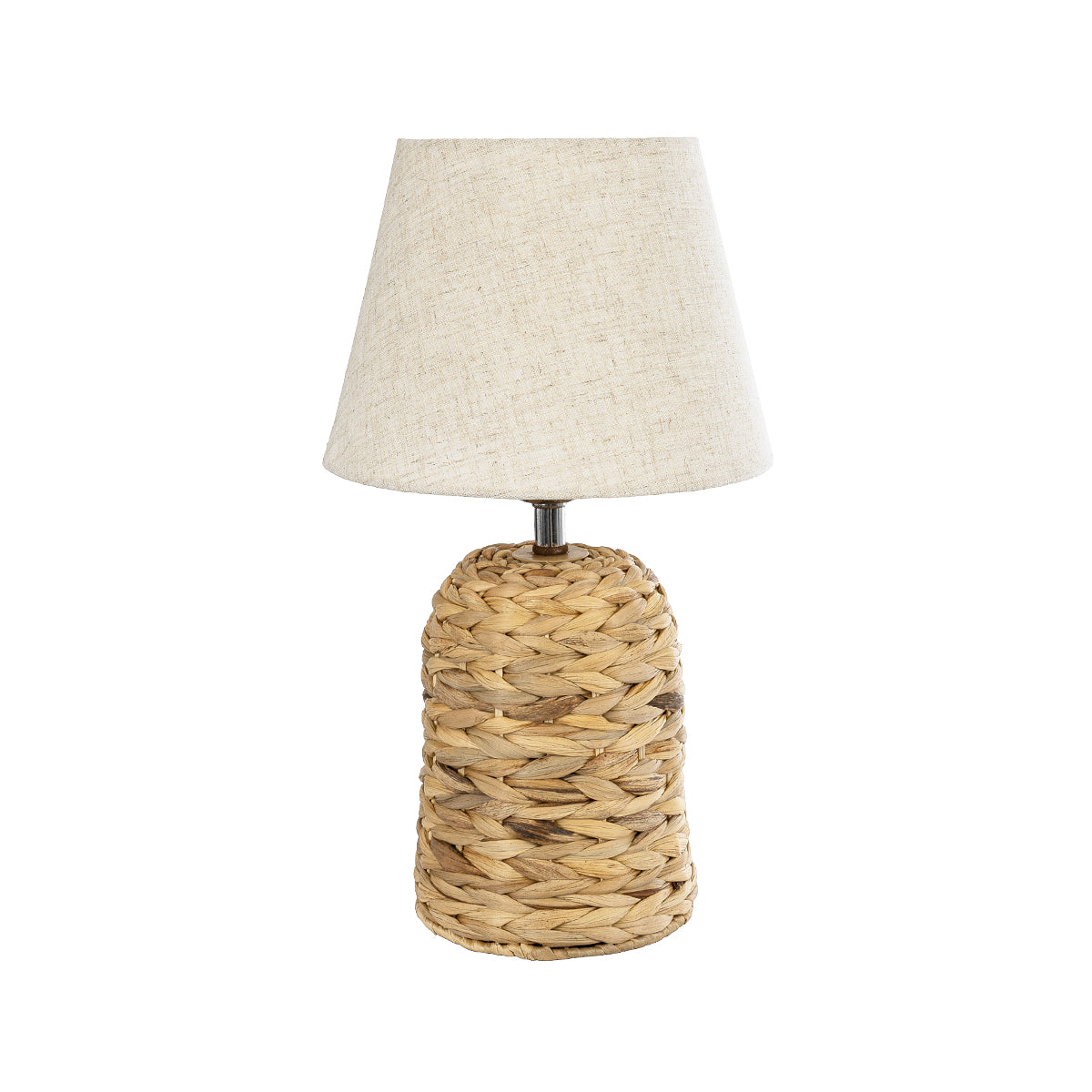 GLOBOSTAR® HOLOKAI 01960 Boho Επιτραπέζιο Φωτιστικό Πορτατίφ με Ντουί 1 x E27 AC 220-240V IP20 - Μπεζ & Λευκό - Μ23 x Π23 x Υ40cm - ledmania.gr