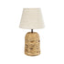 GLOBOSTAR® HOLOKAI 01960 Boho Επιτραπέζιο Φωτιστικό Πορτατίφ με Ντουί 1 x E27 AC 220-240V IP20 - Μπεζ & Λευκό - Μ23 x Π23 x Υ40cm - ledmania.gr