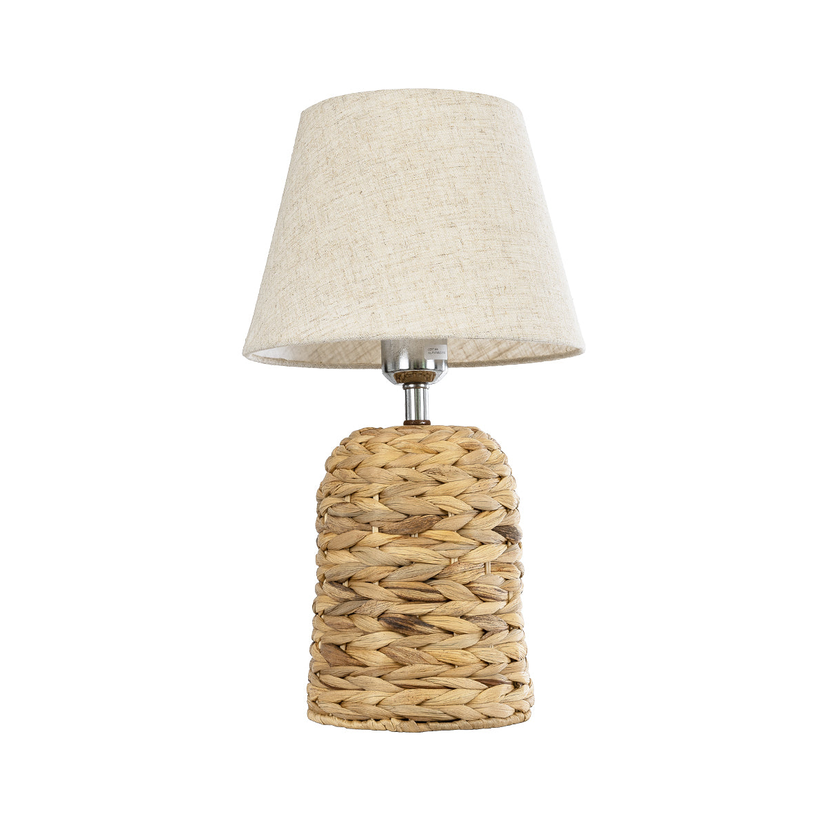 GLOBOSTAR® HOLOKAI 01960 Boho Επιτραπέζιο Φωτιστικό Πορτατίφ με Ντουί 1 x E27 AC 220-240V IP20 - Μπεζ & Λευκό - Μ23 x Π23 x Υ40cm - ledmania.gr
