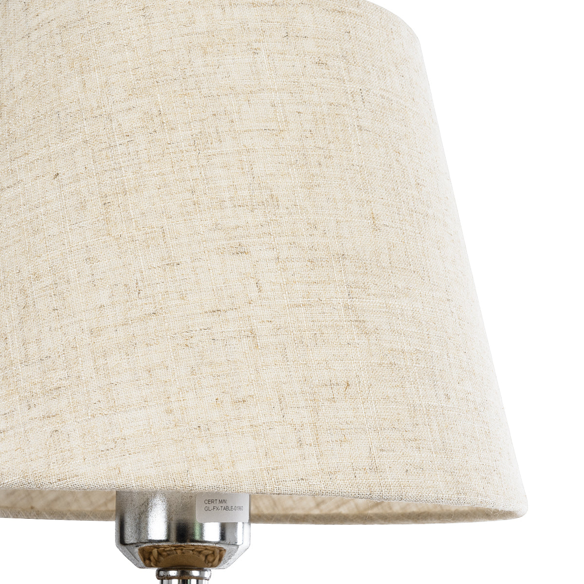 GLOBOSTAR® HOLOKAI 01960 Boho Επιτραπέζιο Φωτιστικό Πορτατίφ με Ντουί 1 x E27 AC 220-240V IP20 - Μπεζ & Λευκό - Μ23 x Π23 x Υ40cm - ledmania.gr