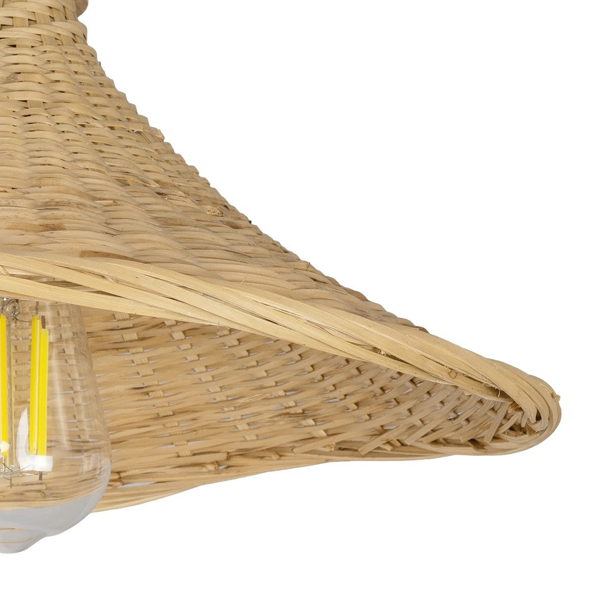 GLOBOSTAR® KALIA 01964 Boho Φωτιστικό Τοίχου - Απλίκα με Ντουί 1 x E27 AC 220-240V IP20 - Μπεζ - Μ33 x Π36 x Υ42cm