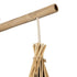 GLOBOSTAR® ARIDA 01970 Boho Φωτιστικό Τοίχου - Απλίκα με Ντουί 1 x E27 AC 220-240V IP20 - Μπεζ - Μ21 x Π30 x Υ55cm