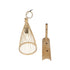 GLOBOSTAR® ARIDA 01970 Boho Φωτιστικό Τοίχου - Απλίκα με Ντουί 1 x E27 AC 220-240V IP20 - Μπεζ - Μ21 x Π30 x Υ55cm