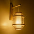 GLOBOSTAR® TULUM 01971 Boho Φωτιστικό Τοίχου - Απλίκα με Ντουί 1 x E27 AC 220-240V IP20 - Μπεζ - Μ24 x Π32 x Υ55cm