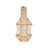 GLOBOSTAR® TULUM 01971 Boho Φωτιστικό Τοίχου - Απλίκα με Ντουί 1 x E27 AC 220-240V IP20 - Μπεζ - Μ24 x Π32 x Υ55cm