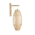 GLOBOSTAR® TULUM 01973 Boho Φωτιστικό Τοίχου - Απλίκα με Ντουί 1 x E27 AC 220-240V IP20 - Μπεζ - Μ25 x Π33 x Υ73cm