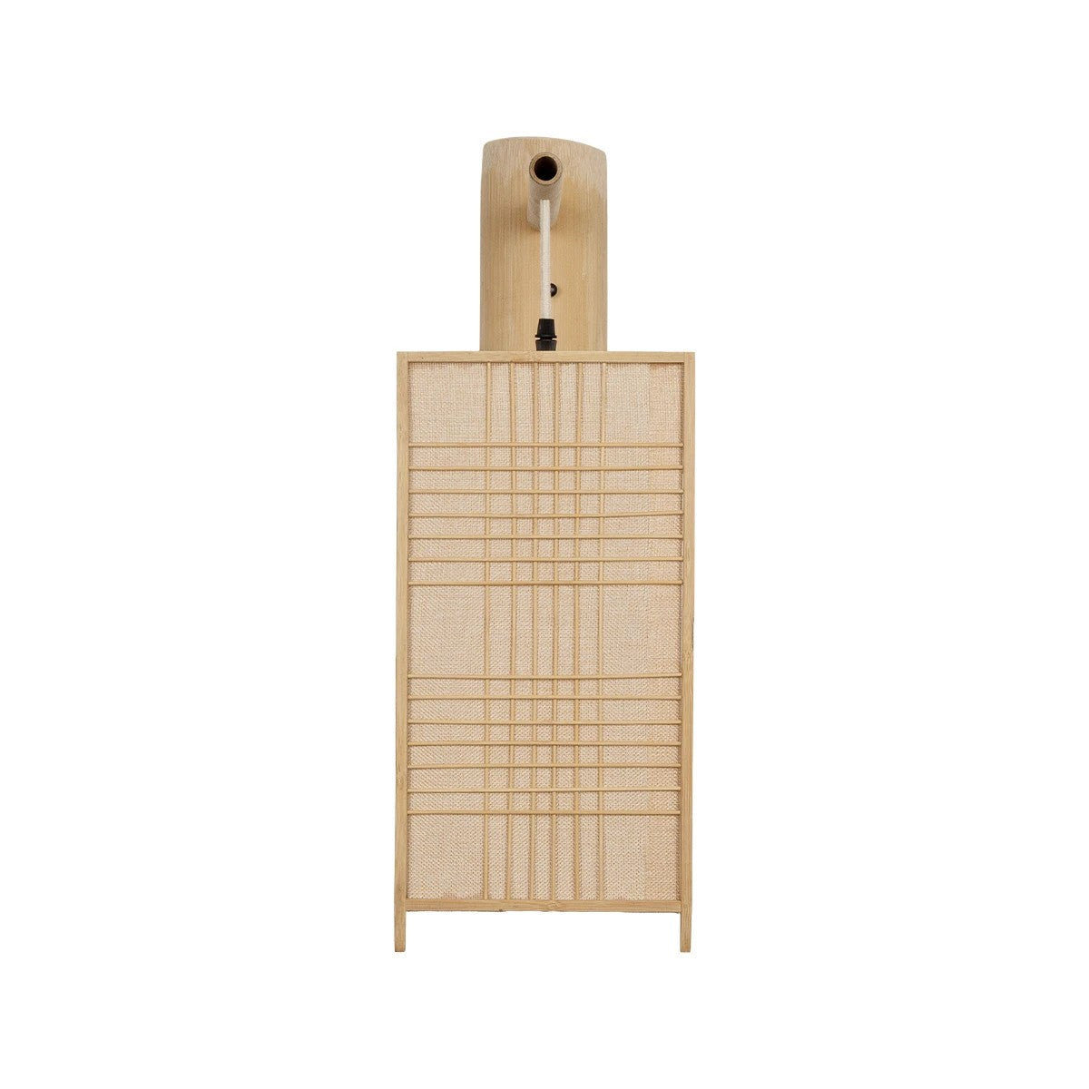 GLOBOSTAR® KOMO 01976 Boho Φωτιστικό Τοίχου - Απλίκα με Ντουί 1 x E27 AC 220-240V IP20 - Μπεζ - Μ20 x Π30 x Υ60cm