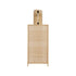 GLOBOSTAR® KOMO 01976 Boho Φωτιστικό Τοίχου - Απλίκα με Ντουί 1 x E27 AC 220-240V IP20 - Μπεζ - Μ20 x Π30 x Υ60cm