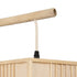 GLOBOSTAR® KOMO 01976 Boho Φωτιστικό Τοίχου - Απλίκα με Ντουί 1 x E27 AC 220-240V IP20 - Μπεζ - Μ20 x Π30 x Υ60cm
