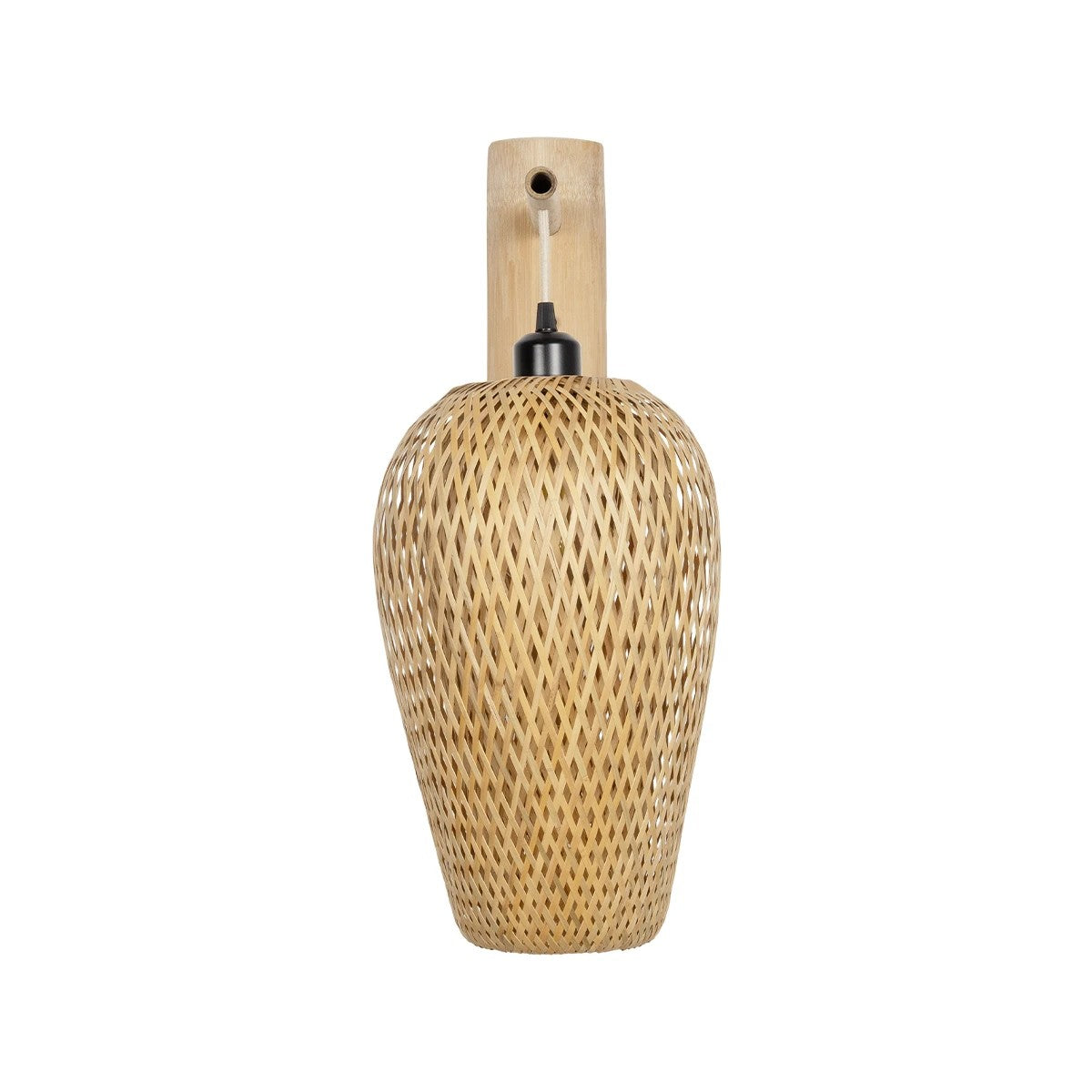 GLOBOSTAR® SELVA 01977 Boho Φωτιστικό Τοίχου - Απλίκα με Ντουί 1 x E27 AC 220-240V IP20 - Μπεζ - Μ24 x Π32 x Υ56cm