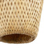 GLOBOSTAR® SELVA 01977 Boho Φωτιστικό Τοίχου - Απλίκα με Ντουί 1 x E27 AC 220-240V IP20 - Μπεζ - Μ24 x Π32 x Υ56cm