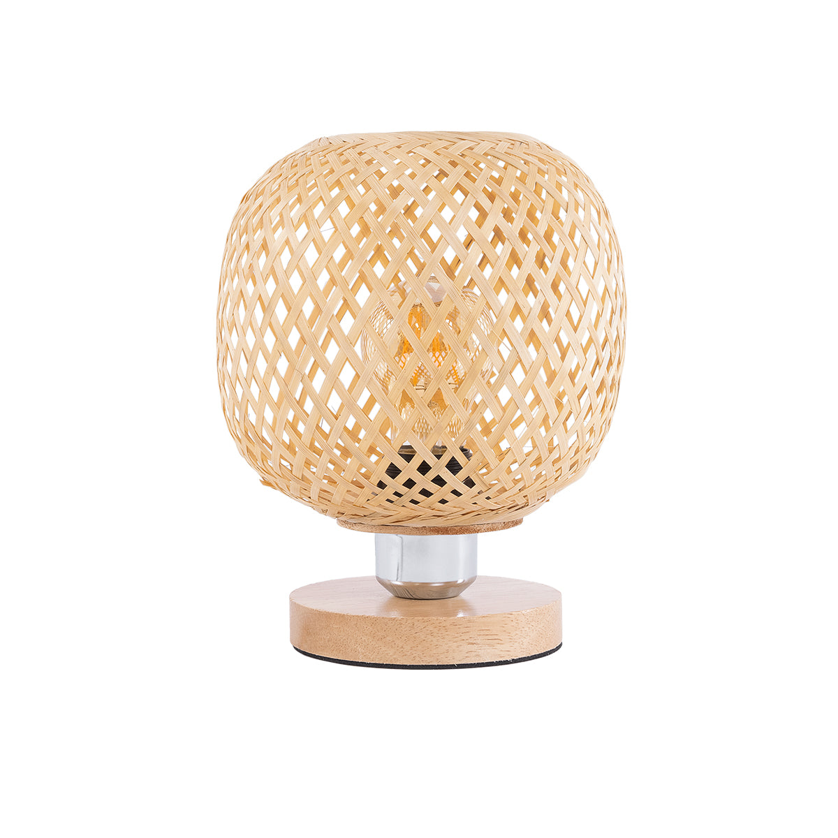 GLOBOSTAR® KERRY 01981 Boho Επιτραπέζιο Φωτιστικό Πορτατίφ με Ντουί 1 x E27 AC 220-240V IP20 - Μπεζ - Μ18 x Π18 x Υ25cm - ledmania.gr