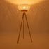 GLOBOSTAR® POPPY 01983 Boho Επιδαπέδιο Φωτιστικό με Ντουί 1 x E27 AC 220-240V IP20 - Μπεζ - Μ58 x Π58 x Υ143cm - ledmania.gr