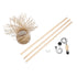 GLOBOSTAR® POPPY 01984 Boho Επιδαπέδιο Φωτιστικό με Ντουί 1 x E27 AC 220-240V IP20 - Μπεζ - Μ58 x Π58 x Υ168cm