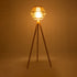 GloboStar® POPPY 01985 Boho Επιδαπέδιο Φωτιστικό Μονόφωτο 1 x E27 IP20 Μπεζ Ξύλο - Μ58 x Π58 x Υ151cm - ledmania.gr