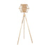 GloboStar® POPPY 01985 Boho Επιδαπέδιο Φωτιστικό Μονόφωτο 1 x E27 IP20 Μπεζ Ξύλο - Μ58 x Π58 x Υ151cm - ledmania.gr