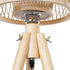 GloboStar® POPPY 01985 Boho Επιδαπέδιο Φωτιστικό Μονόφωτο 1 x E27 IP20 Μπεζ Ξύλο - Μ58 x Π58 x Υ151cm - ledmania.gr
