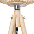 GloboStar® POPPY 01986 Boho Επιδαπέδιο Φωτιστικό Μονόφωτο 1 x E27 IP20 Μπεζ Ξύλο - Μ58 x Π58 x Υ141cm - ledmania.gr